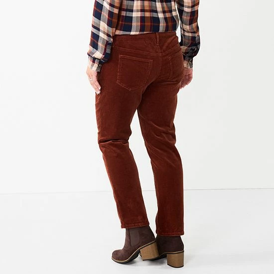 Maternity Sonoma Goods For Life® Belly Panel Corduroy Straight-Leg Ankle Pants 4 Maternity Sonoma Goods For Life® Belly Panel Corduroy Straight-Leg Ankle Pants - Image 2