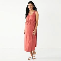 Maternity Sonoma Goods For Life® Knot Side Midi Shirt Dress Brassy Gold 9 Maternity Sonoma Goods For Life® Knot Side Midi Shirt Dress Brassy Gold -Sonoma Goods For Life shop unnamed file 13865