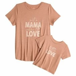 Maternity Sonoma Goods For Life® Mommy & Me Graphic Tee Set Grey Mama Babe -Sonoma Goods For Life shop unnamed file 13888