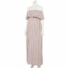 Maternity Sonoma Goods For Life® Ruffled Off-The-Shoulder Maxi Print Dress Happy Stripe -Sonoma Goods For Life shop unnamed file 13894