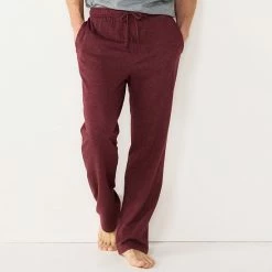 Men's Sonoma Goods For Life® Plaid Knit Pajama Pants Navy Herringbone -Sonoma Goods For Life shop unnamed file 1393