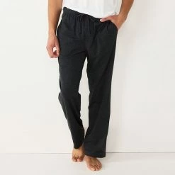 Men's Sonoma Goods For Life® Plaid Knit Pajama Pants Navy Herringbone -Sonoma Goods For Life shop unnamed file 1395