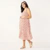 Maternity Sonoma Goods For Life® Smocked Tie-Shoulder Midi Dress White -Sonoma Goods For Life shop unnamed file 13951