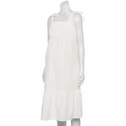 Maternity Sonoma Goods For Life® Smocked Tie-Shoulder Midi Dress White 11 Maternity Sonoma Goods For Life® Smocked Tie-Shoulder Midi Dress White -Sonoma Goods For Life shop unnamed file 13955