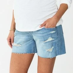 Maternity Sonoma Goods For Life® Over-the-Belly Frayed Hem Shorts Gray Wash 8 Maternity Sonoma Goods For Life® Over-the-Belly Frayed Hem Shorts Gray Wash -Sonoma Goods For Life shop unnamed file 13978