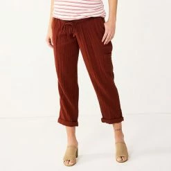 Maternity Sonoma Goods For Life® Under-The-Belly Utility Crop Pants Metal Rock -Sonoma Goods For Life shop unnamed file 13987