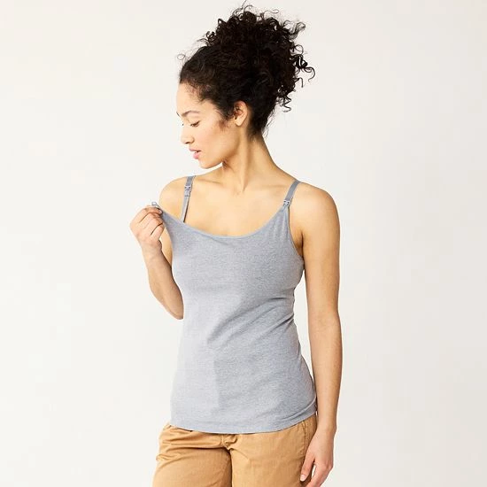 Maternity Sonoma Goods For Life® Nursing Shelf Cami Gray 10 Maternity Sonoma Goods For Life® Nursing Shelf Cami Gray - Image 8