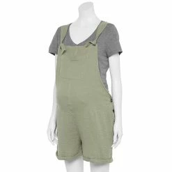 Maternity Sonoma Goods For Life® Double Knotted Shortalls Metal Rock