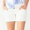 Maternity Sonoma Goods For Life® Inset Over-The-Belly Cuffed Hem Jean Shorts White -Sonoma Goods For Life shop unnamed file 14075