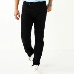 Men's Sonoma Goods For Life® Flexwear Slim-Fit Straight-Leg Jeans Dark Wash -Sonoma Goods For Life shop unnamed file 14083