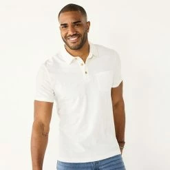 Men's Sonoma Goods For Life® Supersoft Lightweight Polo Pink -Sonoma Goods For Life shop unnamed file 14090