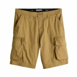 Men's Sonoma Goods For Life® 10-Inch Outdoor Flexwear Cargo Shorts Dark Khaki -Sonoma Goods For Life shop unnamed file 14153