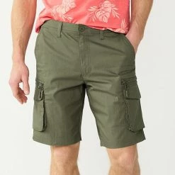 Men's Sonoma Goods For Life® 10-Inch Outdoor Flexwear Cargo Shorts Dark Khaki -Sonoma Goods For Life shop unnamed file 14156