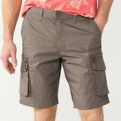 Men's Sonoma Goods For Life® 10-Inch Outdoor Flexwear Cargo Shorts Dark Khaki -Sonoma Goods For Life shop unnamed file 14162