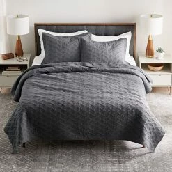 Sonoma Goods For Life shop 13 Sonoma Goods For Life® Heritage Cotton Geo Quilt Or Sham Cement Gray