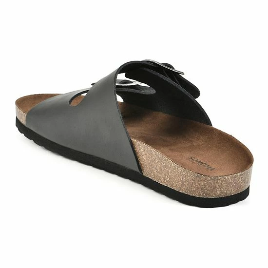 Sonoma Goods For Life® Artwork Women's Leather Sandals Black 7 Sonoma Goods For Life® Artwork Women's Leather Sandals Black - Image 5