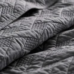 Sonoma Goods For Life® Heritage Cotton Geo Quilt Or Sham Cement Gray -Sonoma Goods For Life shop unnamed file 1428