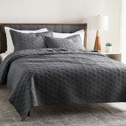 Sonoma Goods For Life® Heritage Cotton Geo Quilt Or Sham Cement Gray -Sonoma Goods For Life shop unnamed file 1429