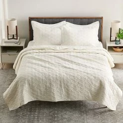 Sonoma Goods For Life® Heritage Cotton Geo Quilt Or Sham Cement Gray -Sonoma Goods For Life shop unnamed file 1430