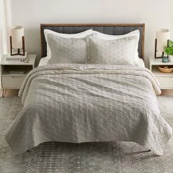 Sonoma Goods For Life® Heritage Cotton Geo Quilt Or Sham Cement Gray -Sonoma Goods For Life shop unnamed file 1431