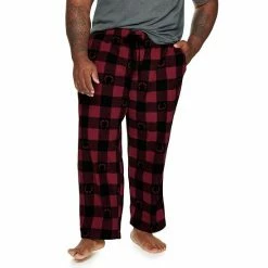 Big & Tall Sonoma Goods For Life® Microfleece Sleep Pants Blue Heather Navy Grid -Sonoma Goods For Life shop unnamed file 14318