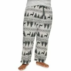 Big & Tall Sonoma Goods For Life® Microfleece Sleep Pants Blue Heather Navy Grid -Sonoma Goods For Life shop unnamed file 14319