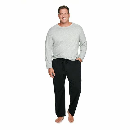 Big & Tall Sonoma Goods For Life® Supersoft Modern-Fit Pajama Sleep Set Metal Heather 3 Big & Tall Sonoma Goods For Life® Supersoft Modern-Fit Pajama Sleep Set Metal Heather