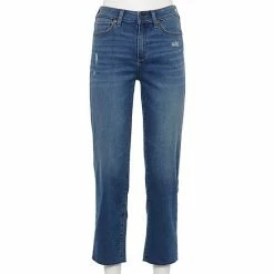 Women's Sonoma Goods For Life® High-Waisted Straight-Leg Crop Jeans Gray Wash -Sonoma Goods For Life shop unnamed file 14368