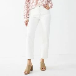 Women's Sonoma Goods For Life® High-Waisted Straight-Leg Crop Jeans Gray Wash -Sonoma Goods For Life shop unnamed file 14371