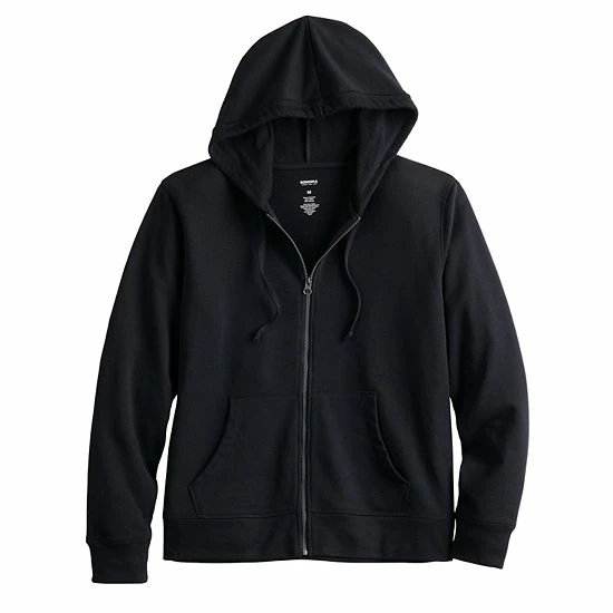 Women's Sonoma Goods For Life® Favorite Zip Front Hoodie Black 5 Women's Sonoma Goods For Life® Favorite Zip Front Hoodie Black - Image 3