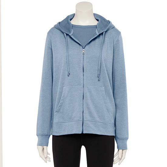 Women's Sonoma Goods For Life® Favorite Zip Front Hoodie Black 7 Women's Sonoma Goods For Life® Favorite Zip Front Hoodie Black - Image 5