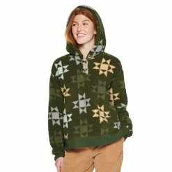 Petite Sonoma Goods For Life® Henley Sherpa Hoodie Black And Red Geo Prin -Sonoma Goods For Life shop unnamed file 14452