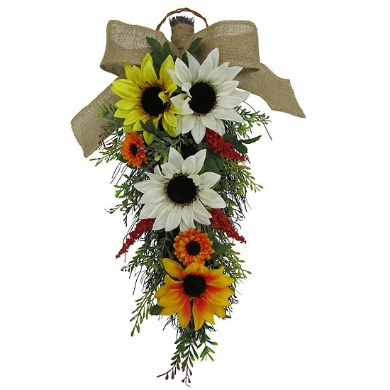 Sonoma Goods For Life® Artificial Sunflower Teardrop Wall Decor 3 Sonoma Goods For Life® Artificial Sunflower Teardrop Wall Decor