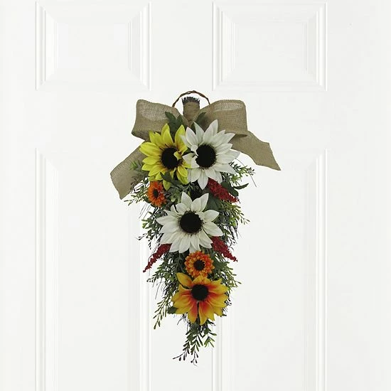 Sonoma Goods For Life® Artificial Sunflower Teardrop Wall Decor 4 Sonoma Goods For Life® Artificial Sunflower Teardrop Wall Decor - Image 2