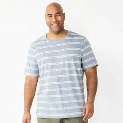 Big & Tall Sonoma Goods For Life® Slubbed Crewneck Tee Blue Dip Dye -Sonoma Goods For Life shop unnamed file 14460