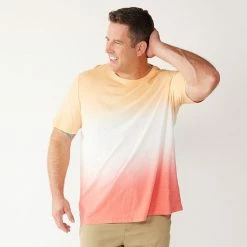 Big & Tall Sonoma Goods For Life® Slubbed Crewneck Tee Blue Dip Dye -Sonoma Goods For Life shop unnamed file 14462