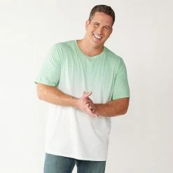 Big & Tall Sonoma Goods For Life® Slubbed Crewneck Tee Blue Dip Dye -Sonoma Goods For Life shop unnamed file 14464