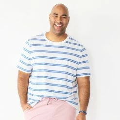 Big & Tall Sonoma Goods For Life® Slubbed Crewneck Tee Blue Dip Dye -Sonoma Goods For Life shop unnamed file 14466