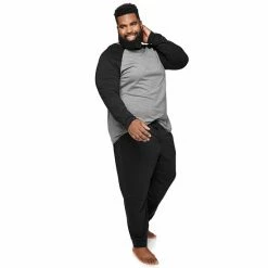 Big & Tall Sonoma Goods For Life® Supersoft Raglan Tee & Jogger Pants Sleep Set River Green -Sonoma Goods For Life shop unnamed file 14485