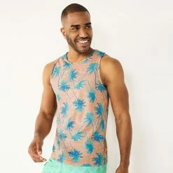 Men's Sonoma Goods For Life® Supersoft Print Tank Coral Tropical -Sonoma Goods For Life shop unnamed file 14517