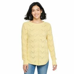 Women's Sonoma Goods For Life® Cozy Wave-Stitch Crewneck Sweater Black 38 Women's Sonoma Goods For Life® Cozy Wave-Stitch Crewneck Sweater Black -Sonoma Goods For Life shop unnamed file 14551