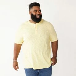 Big & Tall Sonoma Goods For Life® Classic-Fit Henley Alec Green -Sonoma Goods For Life shop unnamed file 14565