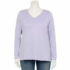 Plus Size Sonoma Goods For Life® Favorite V-Neck Long-Sleeve Tee White 29 Plus Size Sonoma Goods For Life® Favorite V-Neck Long-Sleeve Tee White -Sonoma Goods For Life shop unnamed file 14592