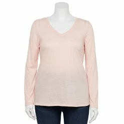 Plus Size Sonoma Goods For Life® Favorite V-Neck Long-Sleeve Tee White 33 Plus Size Sonoma Goods For Life® Favorite V-Neck Long-Sleeve Tee White -Sonoma Goods For Life shop unnamed file 14596