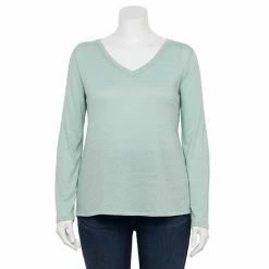 Plus Size Sonoma Goods For Life® Favorite V-Neck Long-Sleeve Tee White 36 Plus Size Sonoma Goods For Life® Favorite V-Neck Long-Sleeve Tee White -Sonoma Goods For Life shop unnamed file 14599