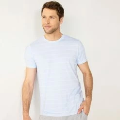 Men's Sonoma Goods For Life® Seriously Soft Crewneck Pajama Tee Charcoal Double Stripe -Sonoma Goods For Life shop unnamed file 14644