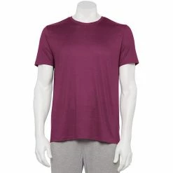 Men's Sonoma Goods For Life® Seriously Soft Crewneck Pajama Tee Charcoal Double Stripe -Sonoma Goods For Life shop unnamed file 14645