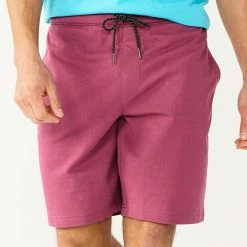 Men's Sonoma Goods For Life® 9" Flex-Wear Knit Jogger Shorts Mauve -Sonoma Goods For Life shop unnamed file 14659