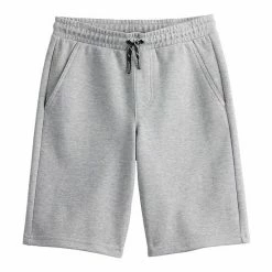 Boys 8-20 Sonoma Goods For Life® Knit Textured Jogger Shorts In Regular & Husky Dark Gray Heather -Sonoma Goods For Life shop unnamed file 14739