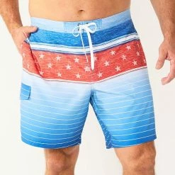 Men's Big & Tall Sonoma Goods For Life® E-Board Swim Trunks Black Stripe -Sonoma Goods For Life shop unnamed file 14748